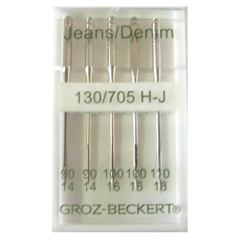 Игла Groz-beckert 130/705H-J № 90-110 (90(2) 100(2) 110(1) (5 шт/уп)