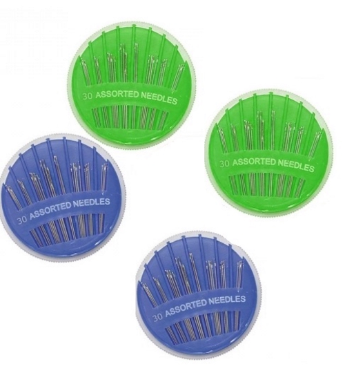 Набор иголок швейных пласт. круг (уп. 30 шт.)